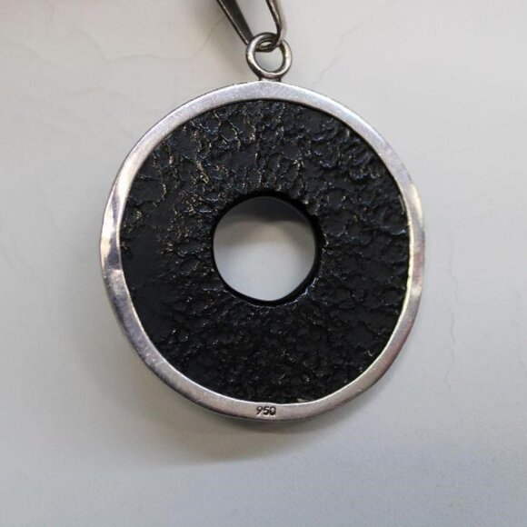 PERUVIAN 950 High Quality Silver Colorful Necklace pendant charm 95% purity - Picture 2 of 2